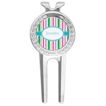 Grosgrain Stripe Golf Divot Tool & Ball Marker (Personalized)