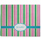 Grosgrain Stripe Dog Food Mat - Large without Bowls