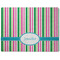 Grosgrain Stripe Dog Food Mat - Medium without bowls