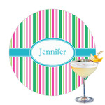 Grosgrain Stripe Printed Drink Topper - 3.25" (Personalized)