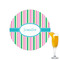 Grosgrain Stripe Drink Topper - Small - Single with Drink