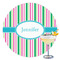 Grosgrain Stripe Drink Topper - XLarge - Single with Drink