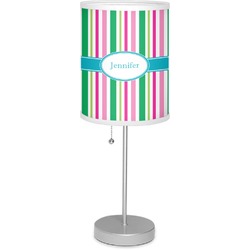 Grosgrain Stripe 7" Drum Lamp with Shade Polyester (Personalized)