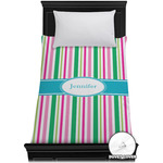 Grosgrain Stripe Duvet Cover - Twin (Personalized)