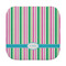 Grosgrain Stripe Face Cloth-Rounded Corners