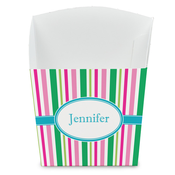 Custom Grosgrain Stripe French Fry Favor Boxes (Personalized)