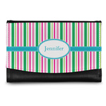 Grosgrain Stripe Genuine Leather Women's Wallet - Small (Personalized)