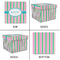 Grosgrain Stripe Gift Boxes with Lid - Canvas Wrapped - XX-Large - Approval