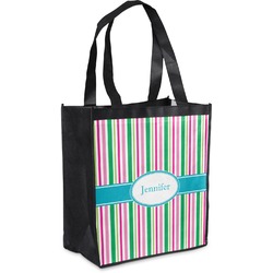 Grosgrain Stripe Grocery Bag (Personalized)