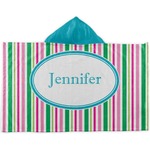 Grosgrain Stripe Kids Hooded Towel (Personalized)