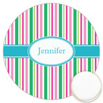 Grosgrain Stripe Printed Cookie Topper - 3.25" (Personalized)