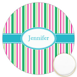 Grosgrain Stripe Printed Cookie Topper - 3.25" (Personalized)