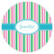 Grosgrain Stripe Icing Circle - Large - Single