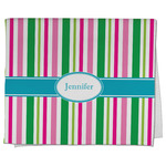 Grosgrain Stripe Kitchen Towel - Poly Cotton w/ Name or Text