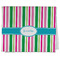 Grosgrain Stripe Kitchen Towel - Poly Cotton - Folded Half