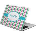 Grosgrain Stripe Laptop Skin - Custom Sized w/ Name or Text