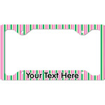 Grosgrain Stripe License Plate Frame - Style C (Personalized)