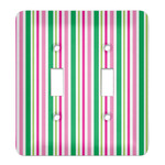 Grosgrain Stripe Light Switch Cover (2 Toggle Plate)