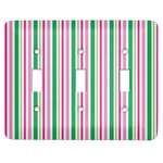 Grosgrain Stripe Light Switch Cover (3 Toggle Plate)