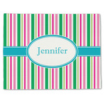 Grosgrain Stripe Single-Sided Linen Placemat - Single w/ Name or Text