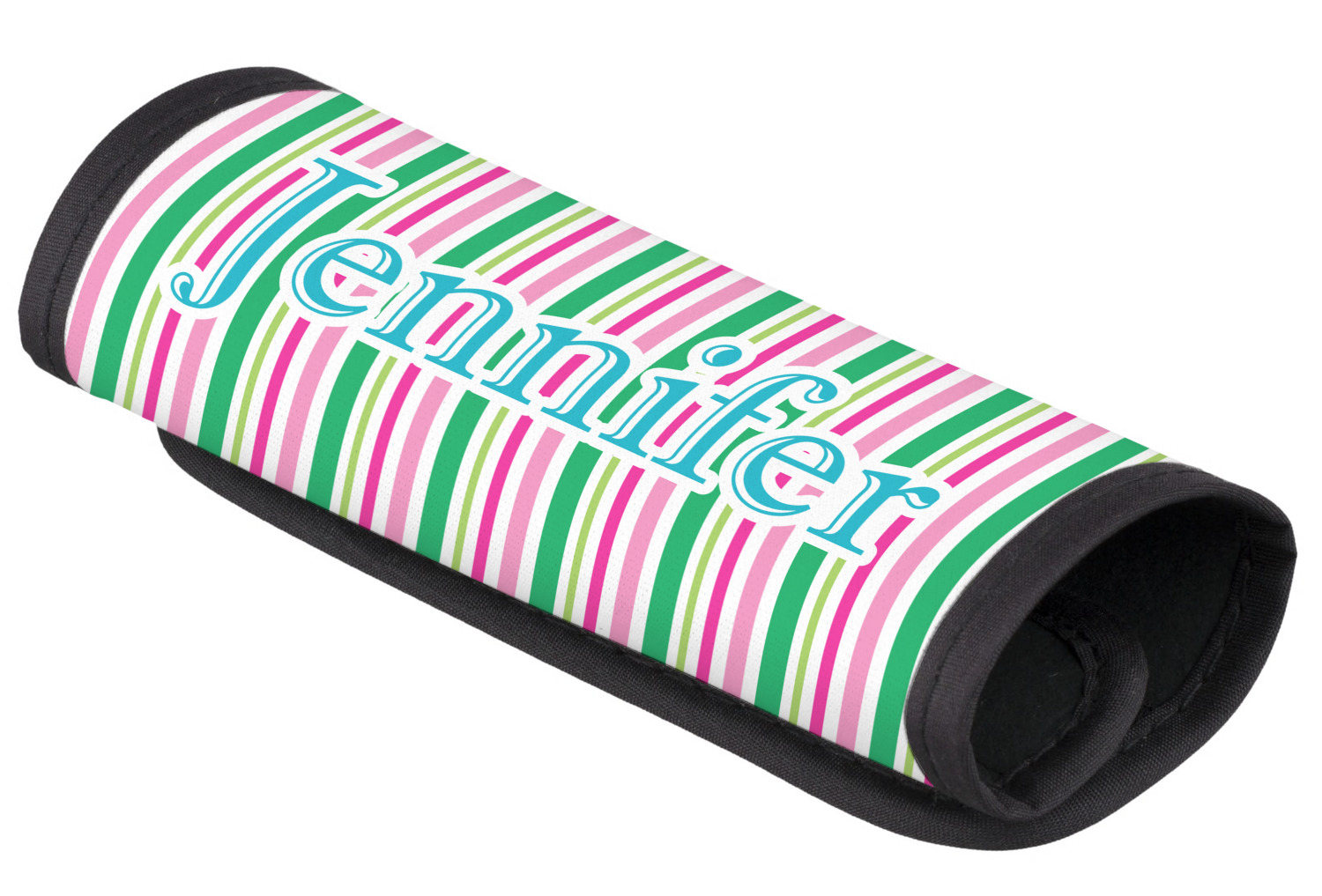 Custom Grosgrain Stripe Luggage Handle Cover (Personalized ...