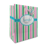 Grosgrain Stripe Medium Gift Bag (Personalized)