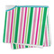 Grosgrain Stripe Microfiber Dish Rag - FOLDED (square)