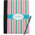 Grosgrain Stripe Notebook Padfolio - Large w/ Name or Text