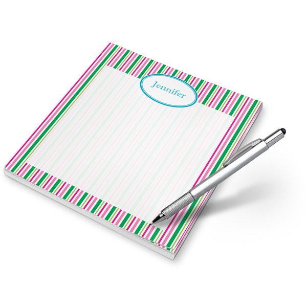 Custom Grosgrain Stripe Notepad (Personalized)