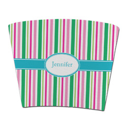 Grosgrain Stripe Party Cup Sleeve - without bottom (Personalized)