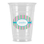 Grosgrain Stripe Party Cups - 16oz (Personalized)