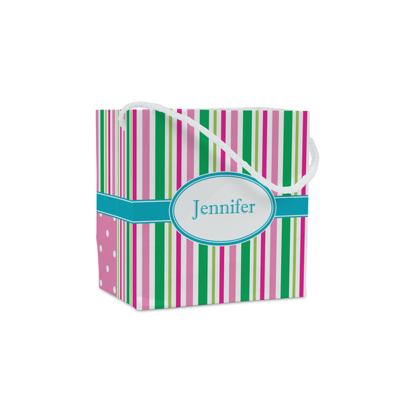 Custom Grosgrain Stripe Party Favor Gift Bags (Personalized)