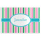 Grosgrain Stripe Disposable Paper Placemat - Front View