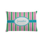 Grosgrain Stripe Pillow Case - Standard w/ Name or Text