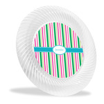 Grosgrain Stripe Plastic Party Dinner Plates - 10" (Personalized)