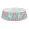 Grosgrain Stripe Plastic Pet Bowls - Large - MAIN