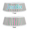 Grosgrain Stripe Plastic Pet Bowls - Medium - APPROVAL