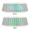 Grosgrain Stripe Plastic Pet Bowls - Small - APPROVAL