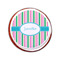 Grosgrain Stripe Printed Icing Circle - Small - On Cookie