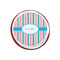 Grosgrain Stripe Printed Icing Circle - XSmall - On Cookie