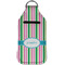 Grosgrain Stripe Sanitizer Holder Keychain - Large (Front)