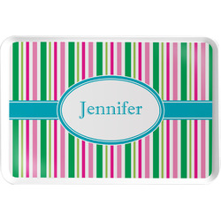 Grosgrain Stripe Serving Tray w/ Name or Text