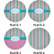 Grosgrain Stripe Set of Appetizer / Dessert Plates (Approval)