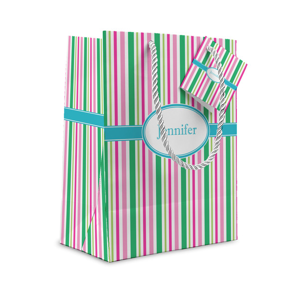 Custom Grosgrain Stripe Gift Bag (Personalized)