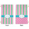 Grosgrain Stripe Small Laundry Bag - Front & Back View