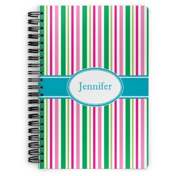 Grosgrain Stripe Spiral Notebook (Personalized)