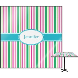 Grosgrain Stripe Square Table Top - 24" (Personalized)