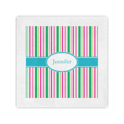 Grosgrain Stripe Cocktail Napkins (Personalized)