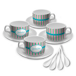 Grosgrain Stripe Tea Cup - Set of 4 (Personalized)