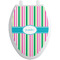 Grosgrain Stripe Toilet Seat Decal (Personalized)